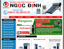 Tablet Screenshot of ngocdinhsolar.com